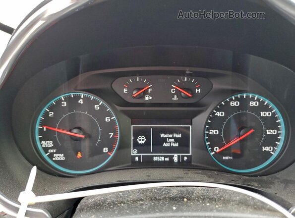 1G1ZD5ST8MF019116 2021 CHEVROLET MALIBU Maroon Instrument cluster view