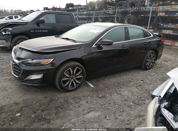 1G1ZG5ST7NF215122 2022 CHEVROLET MALIBU Black Առջևի ձախ երեք քառորդ տեսարան