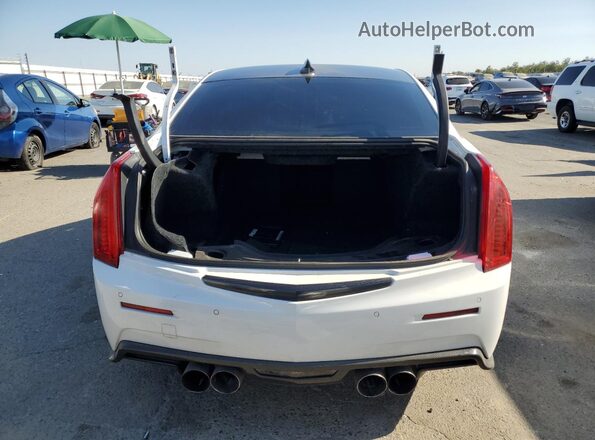 1G6AN5SY7H0184129 2017 CADILLAC ATS-V Белый Вид сзади