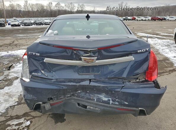 1G6AX5SX2K0100498 2019 CADILLAC CTS Blue Вид ззаду