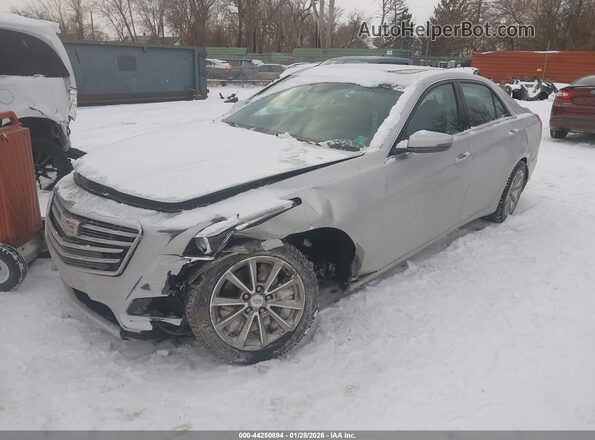 1G6AX5SX9H0153949 2017 CADILLAC CTS Silver Առջևի ձախ երեք քառորդ տեսարան