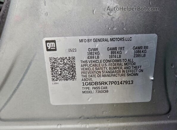 1G6DB5RK7P0147913 2023 CADILLAC CT4 Silver 