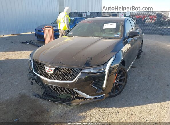 1G6DC5RKXT0100091 2026 CADILLAC CT4 Black Առջևի ձախ երեք քառորդ տեսարան