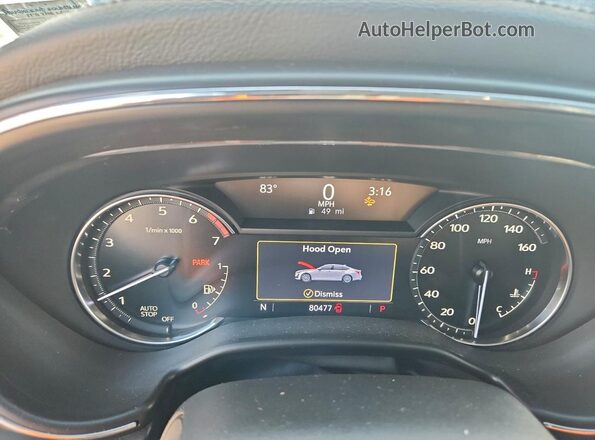 1G6DN5RK0P0122326 2023 CADILLAC CT5 Blue Instrument cluster view