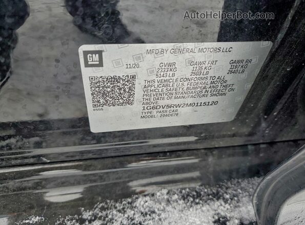 1G6DV5RW2M0115120 2021 CADILLAC CT5 Black Շարժիչի բաժամունքի տեսք