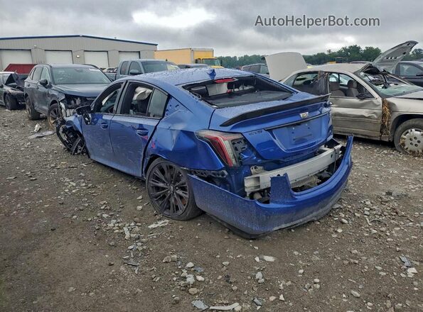 1G6DY5R64P0860902 2023 CADILLAC CT5 Blue Trasero izquierdo