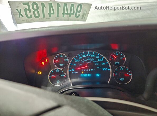 1GAZGNFP6P1109726 2023 CHEVROLET EXPRESS White Instrument cluster view