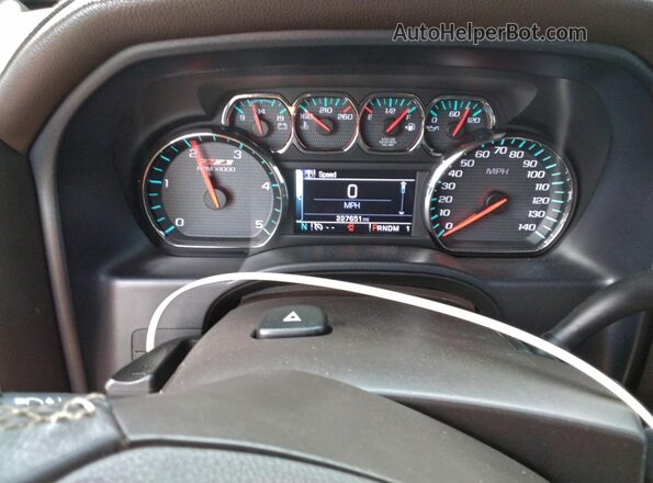 1GC1KWE85GF243973 2016 CHEVROLET SILVERADO White ხელსაწყოთა პანელის ხედი