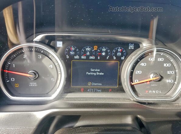 1GC4YVEY7NF149659 2022 CHEVROLET SILVERADO Black Вид щитка приладів