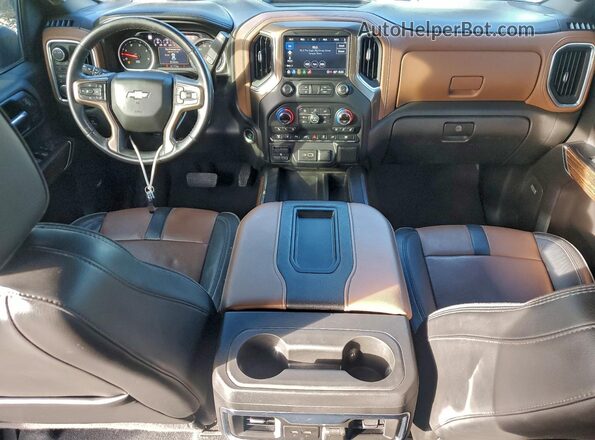 1GC4YVEY7NF149659 2022 CHEVROLET SILVERADO Black Вид панелі приладів