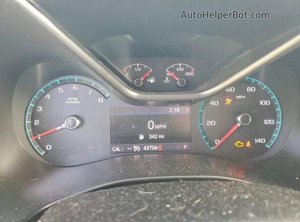 1GCGSCEN1L1244253 2020 CHEVROLET COLORADO Gray Vista del cuadro de instrumentos
