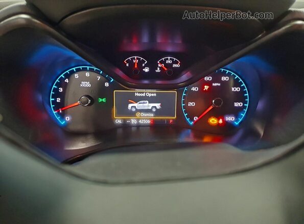 1GCGTDEN8N1249908 2022 CHEVROLET COLORADO Gray Vista del cuadro de instrumentos