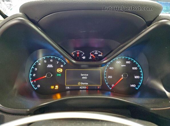 1GCGTEEN4N1252522 2022 CHEVROLET COLORADO Blue Vista del cuadro de instrumentos