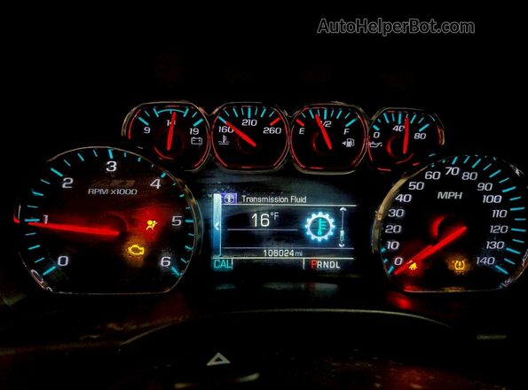 1GCNKRECXJZ322875 2018 CHEVROLET 1500 Silver Widok zestawu wskaźników