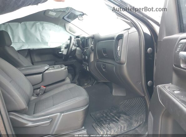 1GCPABEK1NZ558332 2022 CHEVROLET SILVERADO Black Widok wnętrza z przodu