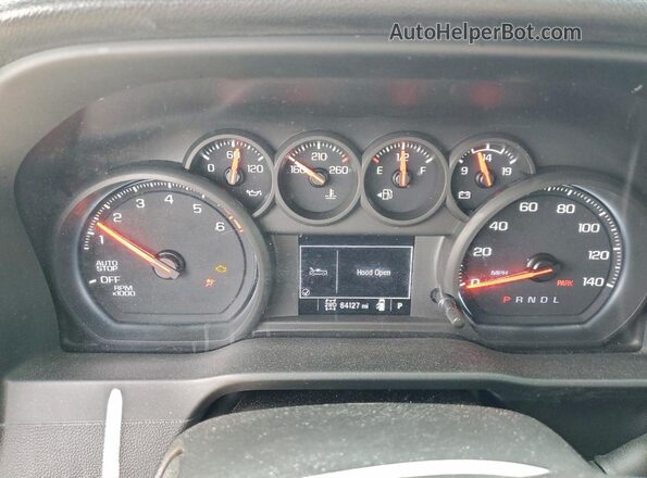 1GCPDBEK2NZ555320 2022 CHEVROLET SILVERADO Blue Widok zestawu wskaźników