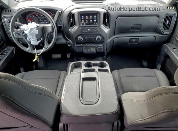 1GCPDBEK2NZ555320 2022 CHEVROLET SILVERADO Blue Widok deski rozdzielczej