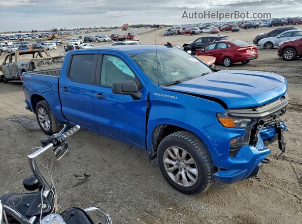 1GCPDBEK2NZ555320 2022 CHEVROLET SILVERADO Blue Przód prawy