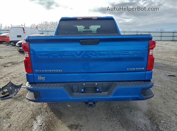 1GCPDBEK2NZ555320 2022 CHEVROLET SILVERADO Blue Widok z tyłu