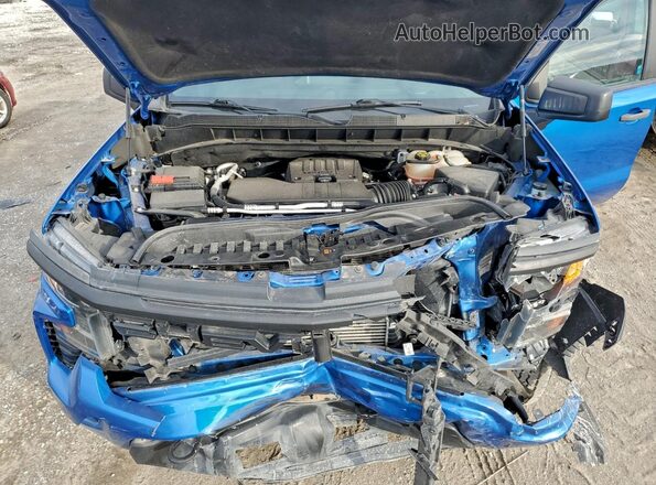1GCPDBEK2NZ555320 2022 CHEVROLET SILVERADO Blue Widok wnętrza z tyłu