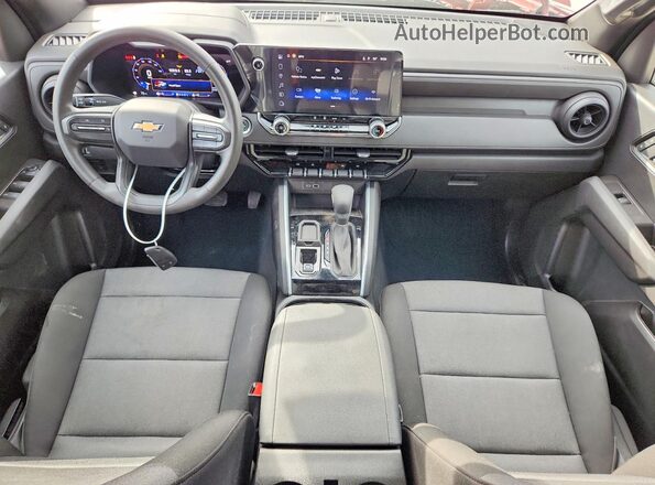 1GCPSBEK0S1236420 2025 CHEVROLET COLORADO Red Dashboard view