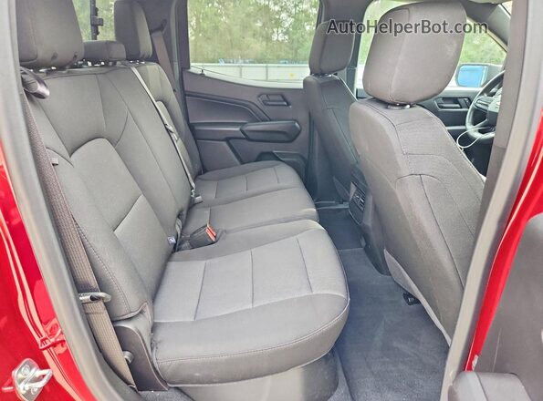 1GCPSBEK0S1236420 2025 CHEVROLET COLORADO Red Rear seats view