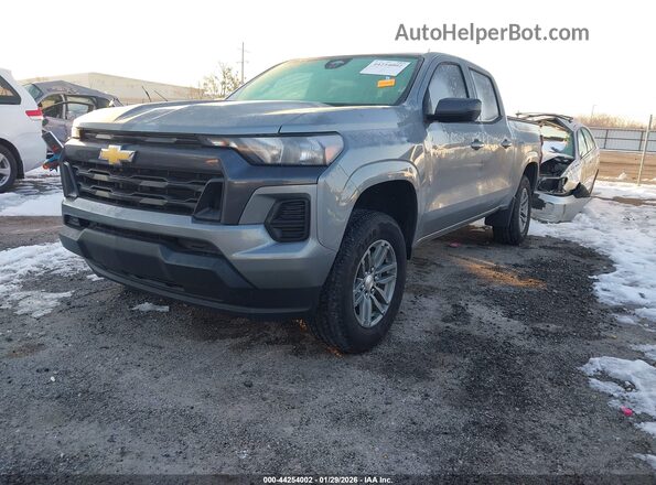 1GCPSCEK2S1185282 2025 CHEVROLET COLORADO Gray წინა მარცხენა ხედი სამი მეოთხედიდან
