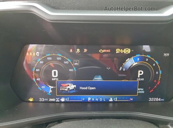 1GCPTEEK7R1216626 2024 CHEVROLET COLORADO Black Vista del cuadro de instrumentos