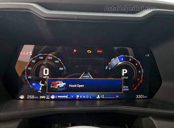 1GCPTEEK9T1110704 2026 CHEVROLET COLORADO Red ხელსაწყოთა პანელის ხედი