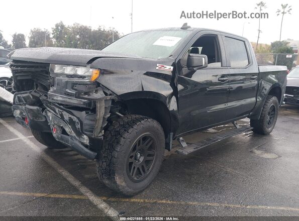 1GCPYFED7MZ168533 2021 CHEVROLET SILVERADO Black წინა მარცხენა ხედი სამი მეოთხედიდან