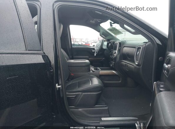 1GCPYFED7MZ168533 2021 CHEVROLET SILVERADO Black წინა სალონის ხედი
