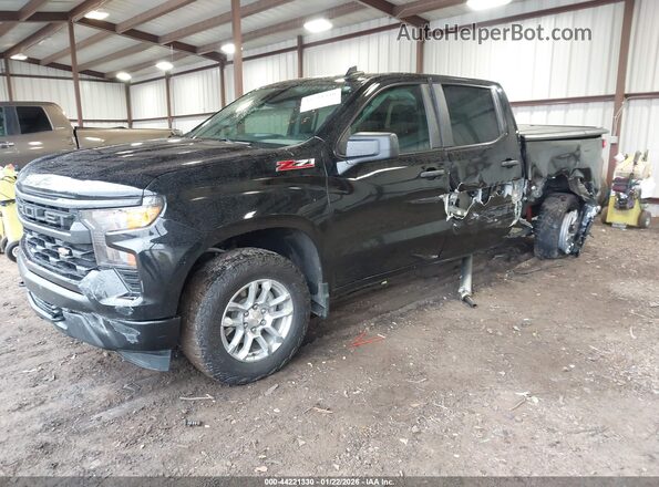 1GCUDAED9RZ129225 2024 CHEVROLET SILVERADO Black წინა მარცხენა ხედი სამი მეოთხედიდან