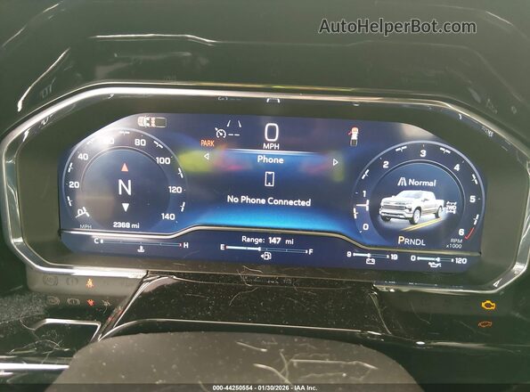 1GCUKDED8SZ242984 2025 CHEVROLET SILVERADO Black Vista de los asientos traseros