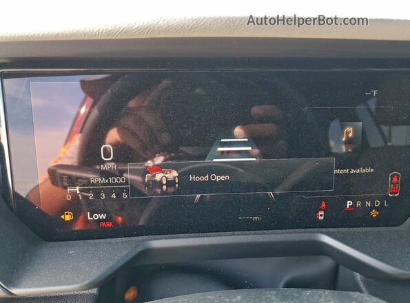 1GKENKRS6SJ239674 2025 GMC ACADIA Red Vista del cuadro de instrumentos