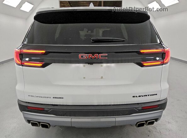 1GKENNKS5RJ200872 2024 GMC ACADIA White Widok z tyłu