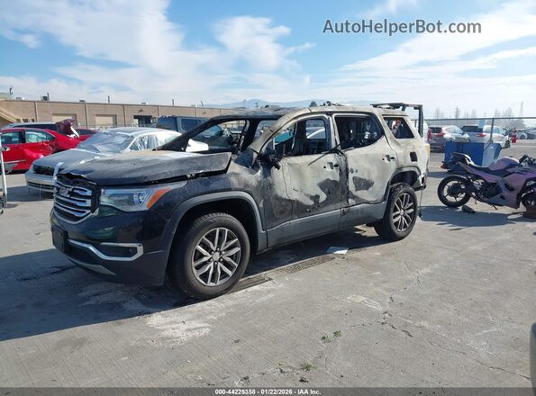 1GKKNLLA8HZ152281 2017 GMC ACADIA Black Առջևի ձախ երեք քառորդ տեսարան