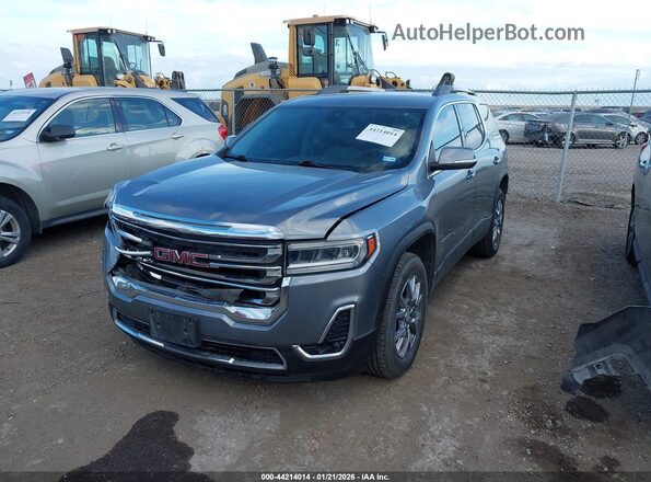 1GKKNML45MZ161367 2021 GMC ACADIA Silver Առջևի ձախ երեք քառորդ տեսարան