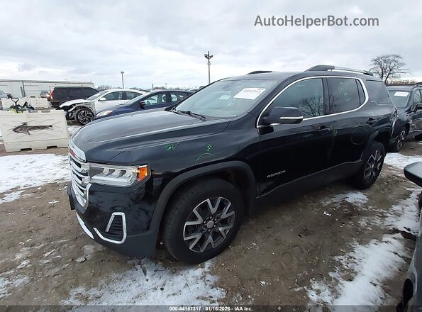 1GKKNRLS3MZ205393 2021 GMC ACADIA Black წინა მარცხენა ხედი სამი მეოთხედიდან
