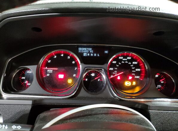 1GKKVPKD4GJ116376 2016 GMC ACADIA White Vista del cuadro de instrumentos