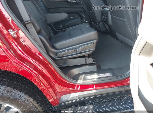 1GNS6PRD1SR215348 2025 CHEVROLET TAHOE Red VIN կոդի պիտակի տեսք