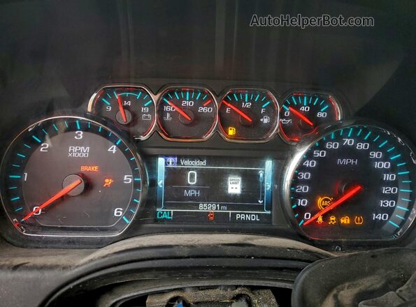 1GNSCBKC0LR182146 2020 CHEVROLET TAHOE White Instrument cluster view