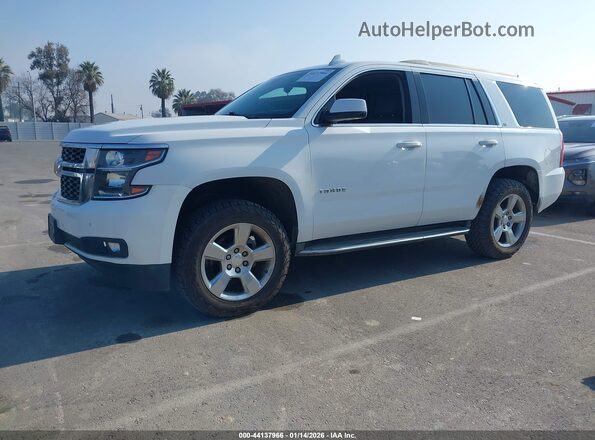 1GNSCBKC6GR210201 2016 CHEVROLET TAHOE Белый Передняя левая четверть
