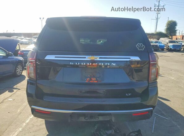 1GNSCCKD4PR259038 2023 CHEVROLET SUBURBAN Black Вид салону спереду