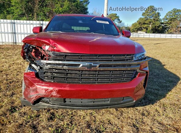 1GNSCEKD3MR245400 2021 CHEVROLET SUBURBAN Red წინა ხედი