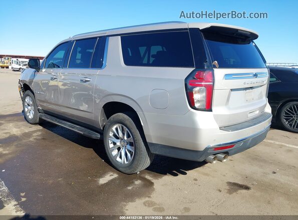 1GNSCFKD7MR492702 2021 CHEVROLET SUBURBAN Beige Trasero izquierdo