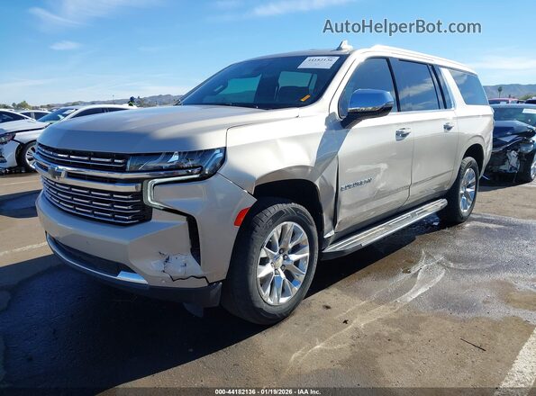 1GNSCFKD7MR492702 2021 CHEVROLET SUBURBAN Beige Vista tres cuartos delantera izquierda