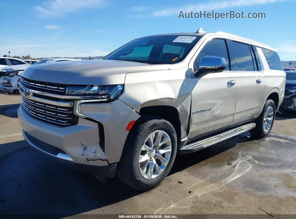 1GNSCFKD7MR492702 2021 CHEVROLET SUBURBAN Beige Vista frontal