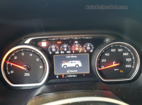 1GNSCGKLXMR432250 2021 CHEVROLET SUBURBAN Black Widok zestawu wskaźników