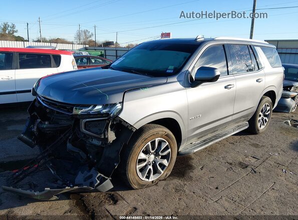 1GNSCNKD9MR427263 2021 CHEVROLET TAHOE Gray Vista tres cuartos delantera izquierda