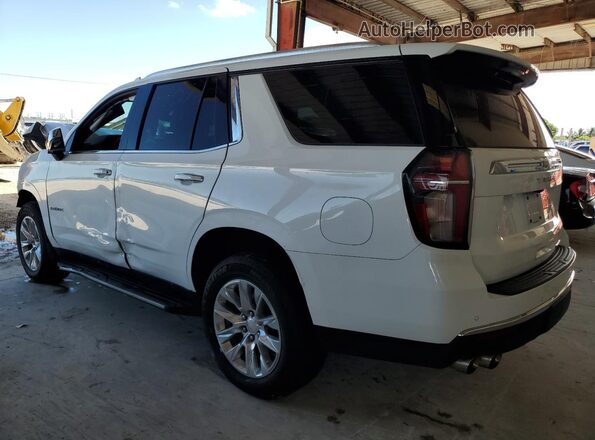 1GNSCSKD8MR276897 2021 CHEVROLET TAHOE White Հետևի ձախ